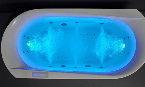 Purescape 107 Acrylic Freestanding HydroRelax Pro Jetted Bathtub