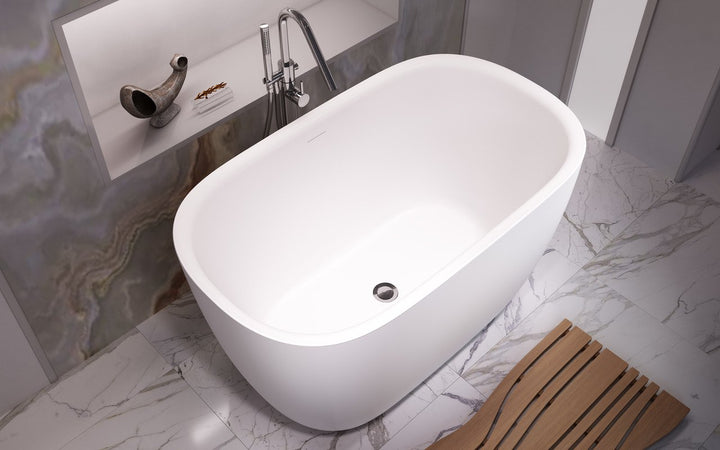 Lullaby 2 Max Wht Stone Bathtub