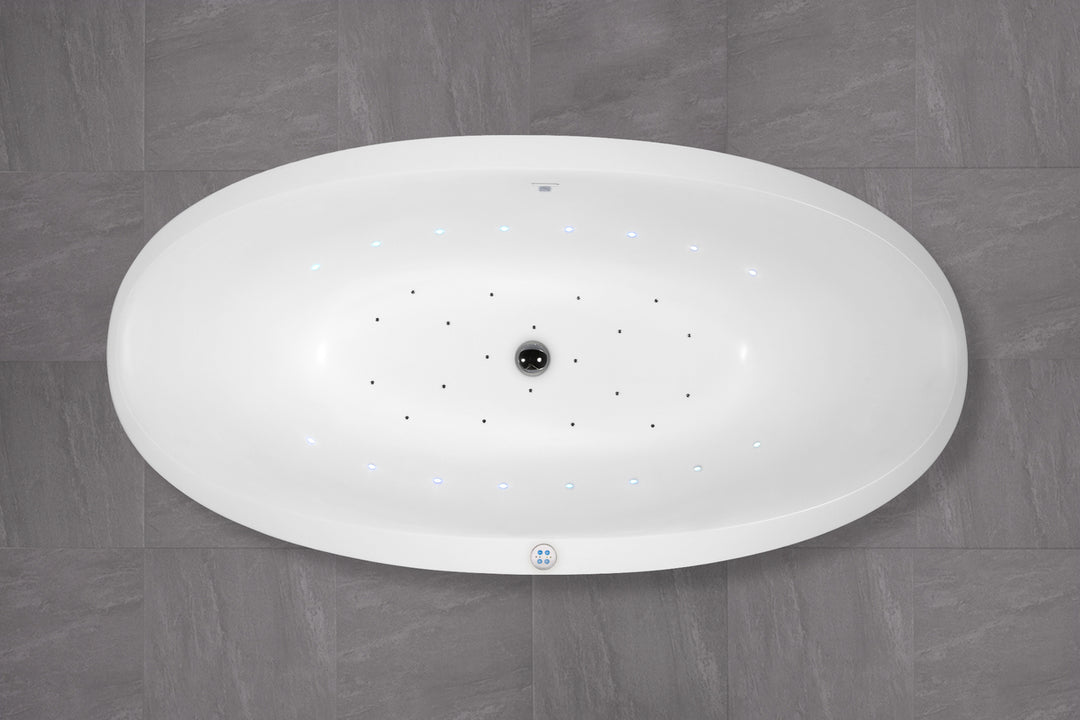 Sensuality-Mini-F-Wht Relax Stone Bathtub