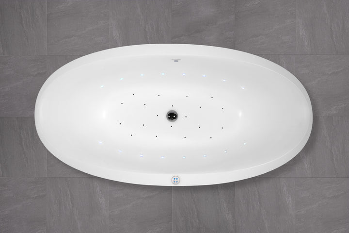 Sensuality-Mini-F-Wht Relax Stone Bathtub