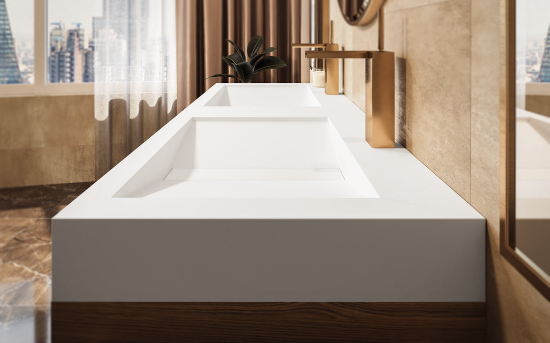 Millennium-150 White Stone Sink