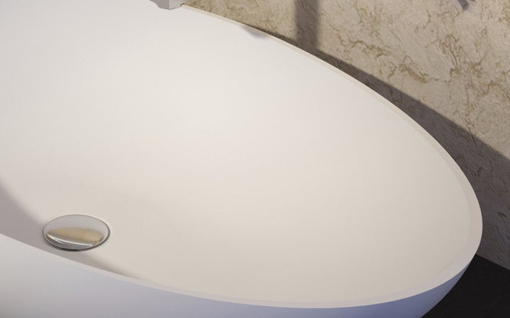 Spoon 2 White Stone Vessel Sink