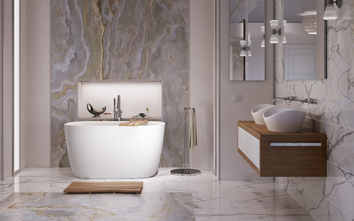 Lullaby 2-Wht Stone Bathtub
