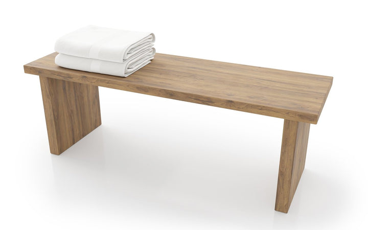 Universal Waterproof Bathroom Bench - Teak