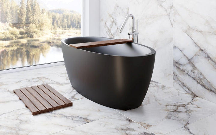 Sensuality-Blck Stone Bathtub