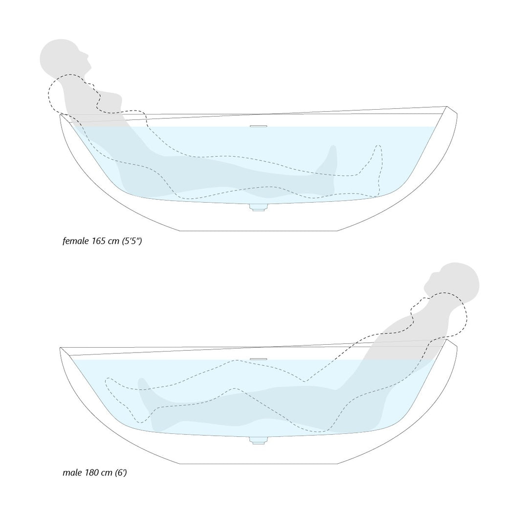 Illusion-Wht Stone Bathtub