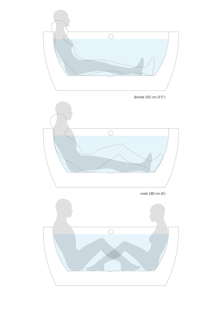 Pamela-Wht Freestanding Acrylic Bathtub