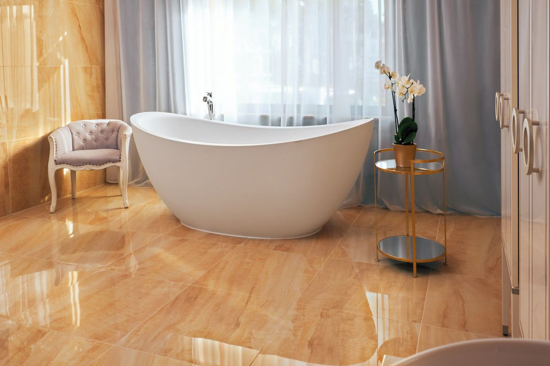 Lillian Wht Freestanding AquateX Bathtub
