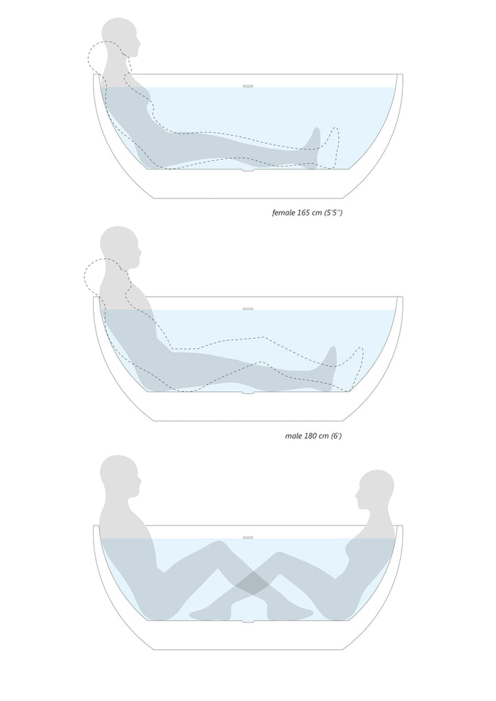 Sensuality-Mini-F-Wht Stone Bathtub
