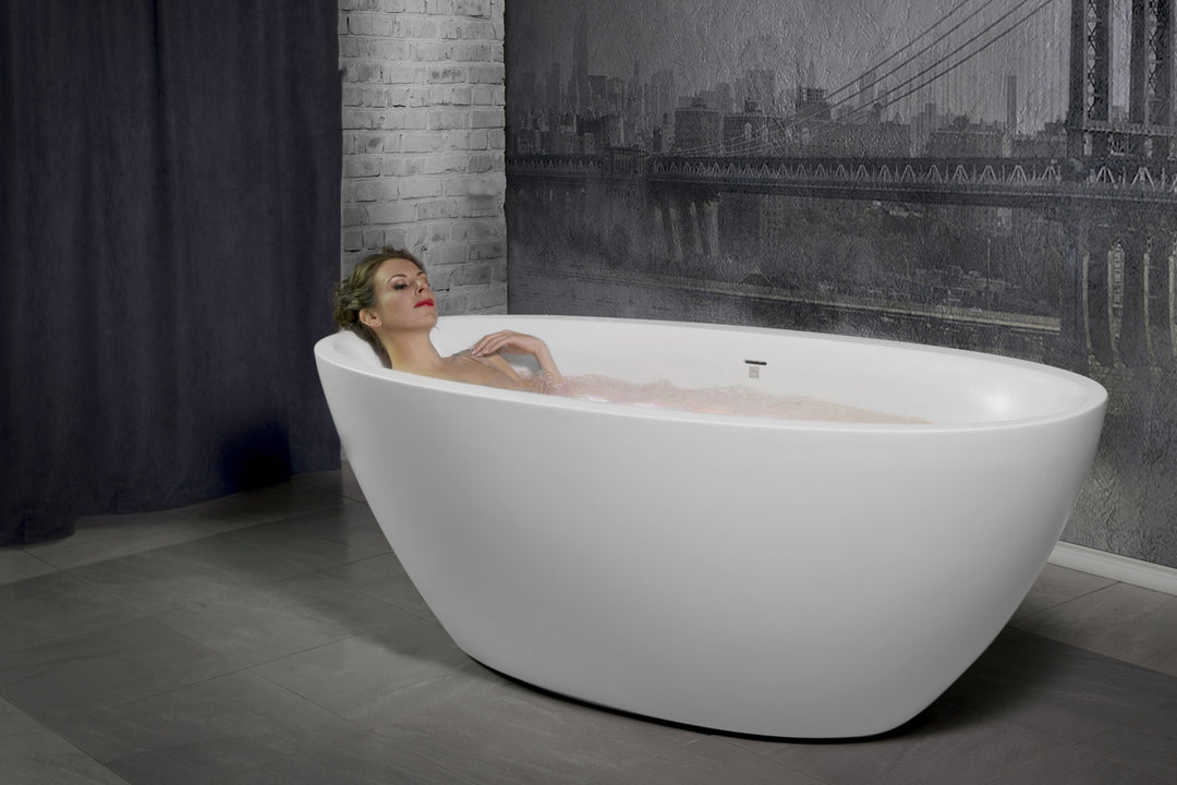 Sensuality-Mini-F-Wht Stone Bathtub