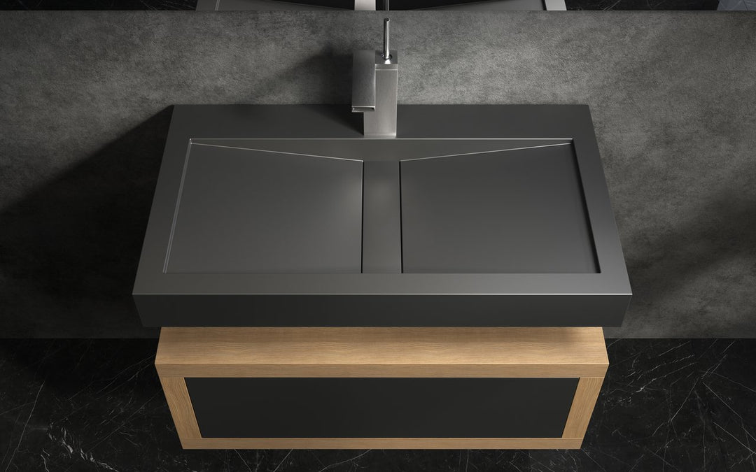 Millennium-90 Black Stone Sink
