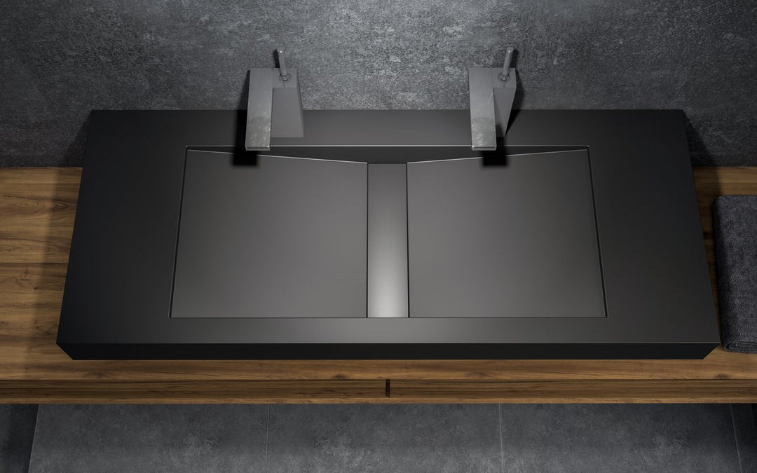 Millennium-120 Black Stone Sink