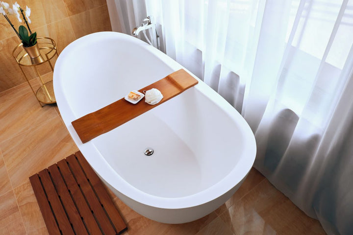 Lillian Wht Freestanding AquateX Bathtub