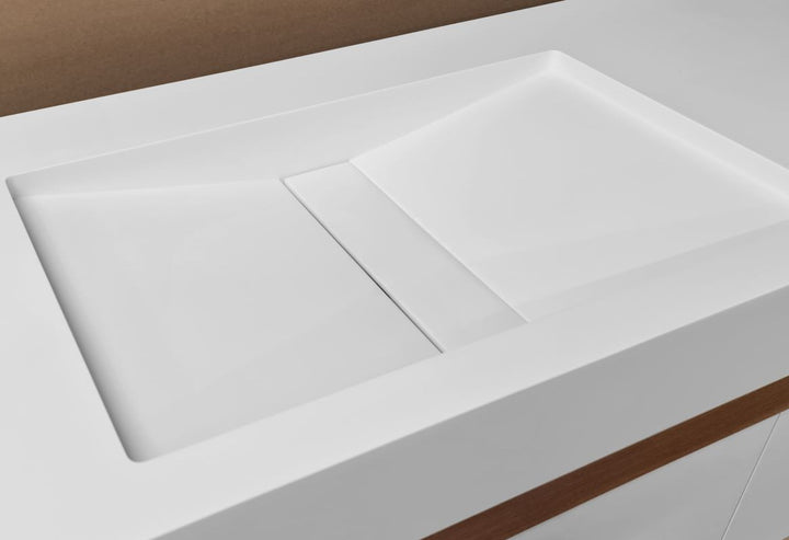 Millennium-90 White Stone Sink