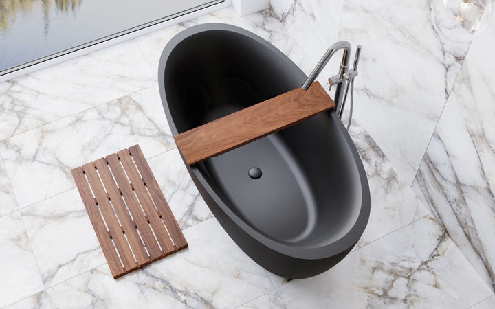 Sensuality-Blck Stone Bathtub