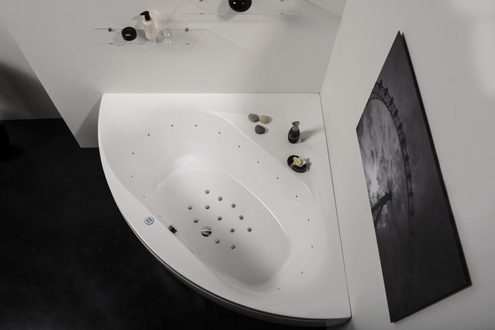 Olivia-B-Wht-Relax Acrylic Air-Massage Bathtub