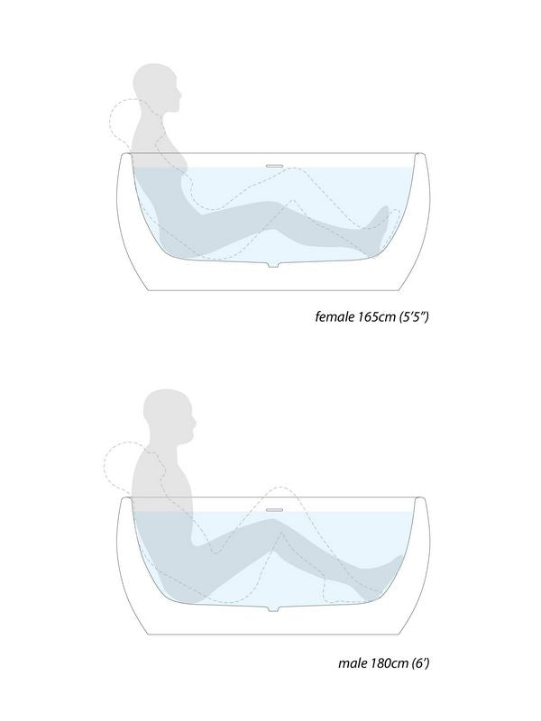Aura Mini Victorian Gold-Black Stone Bathtub