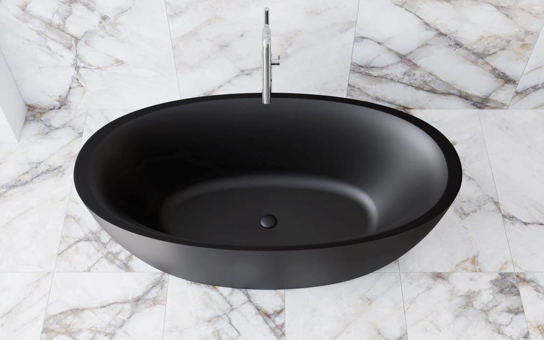Sensuality-Blck Stone Bathtub