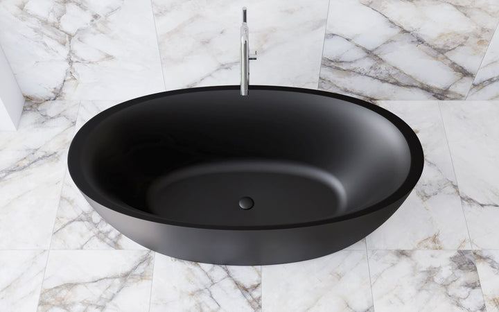 Sensuality-Blck Stone Bathtub