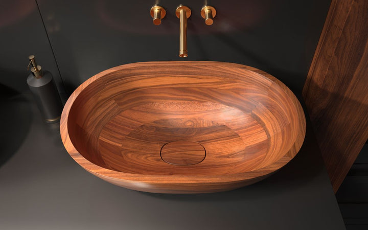 Karolina American Walnut Vessel Sink