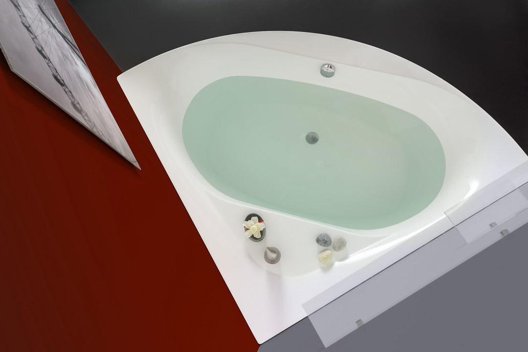 Olivia-B-Wht Acrylic Corner Bathtub