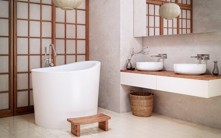 True Ofuro Mini-Wht Tranquility Freestanding Tub