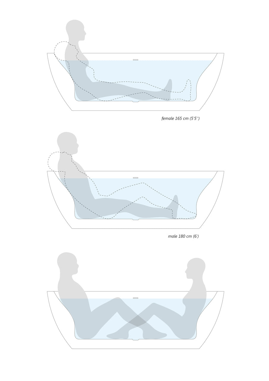 Gloria 2 Freestanding Acrylic Bathtub