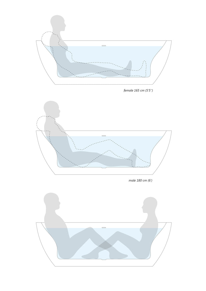 Gloria 2 Freestanding Acrylic Bathtub