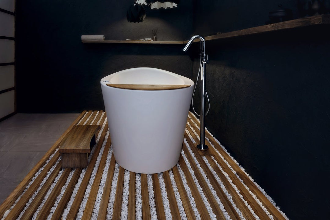 True Ofuro-Wht Tranquility Freestanding Bathtub