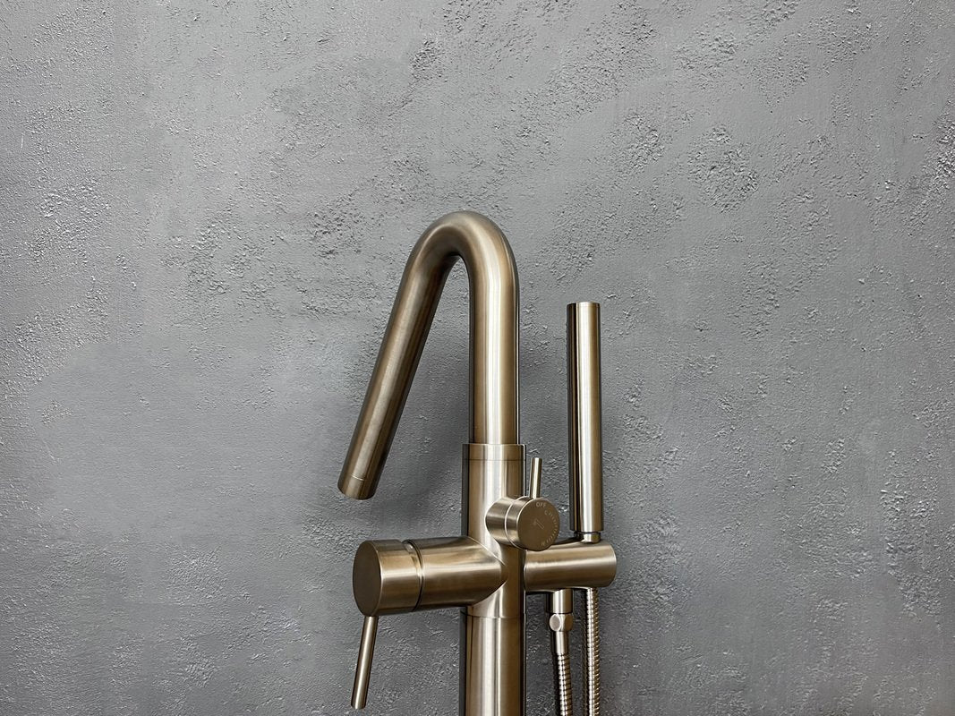 Colonna-120 Floor Mounted Tub Filler – BN