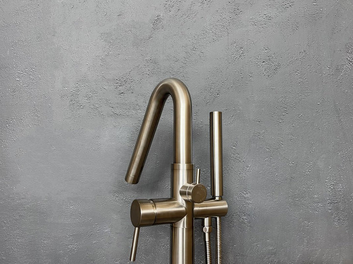 Colonna-120 Floor Mounted Tub Filler – BN