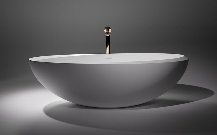 Illusion-Wht Stone Bathtub