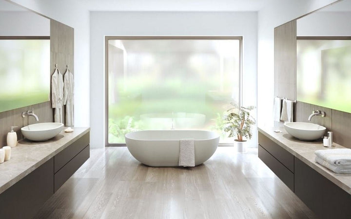 Karolina 2 White Oval Stone Vessel Sink