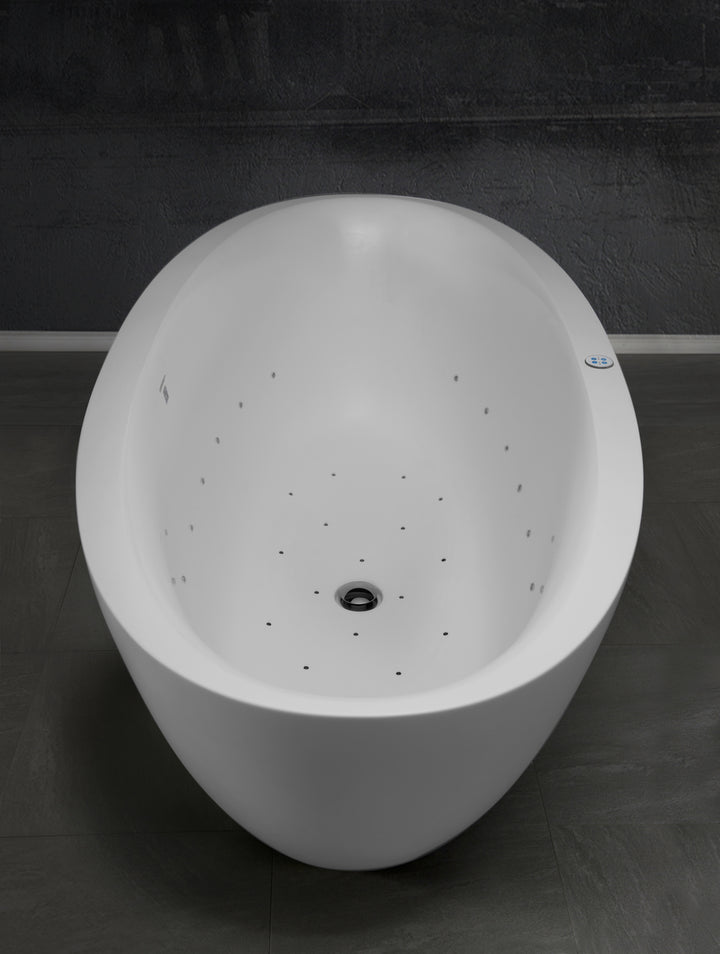 Sensuality-Mini-F-Wht Relax Stone Bathtub