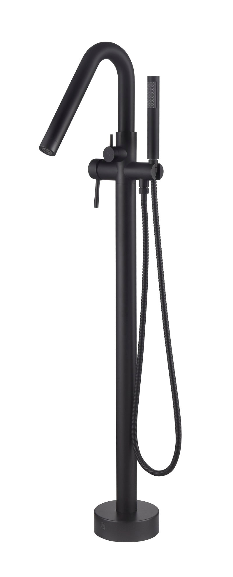 Colonna-120 Floor Mounted Tub Filler – Black