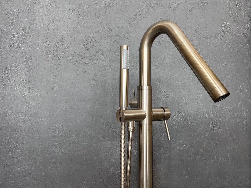Colonna-120 Floor Mounted Tub Filler – BN