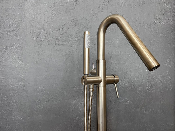 Colonna-120 Floor Mounted Tub Filler – BN