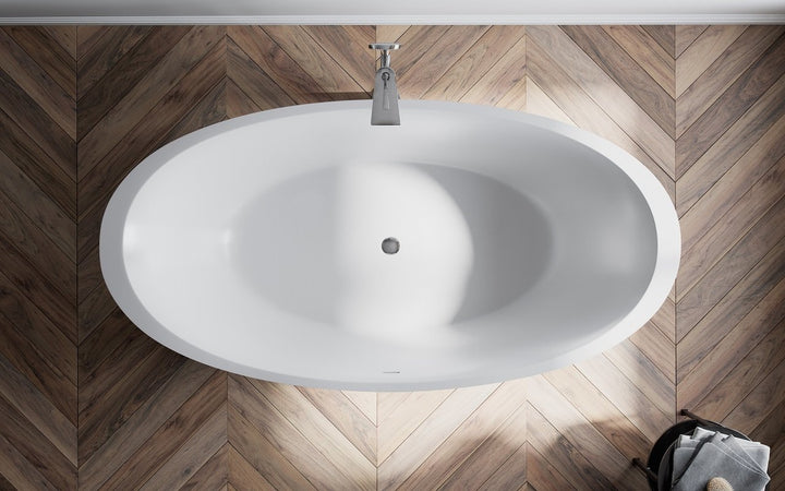 Sensuality Blck-Wht Stone Bathtub