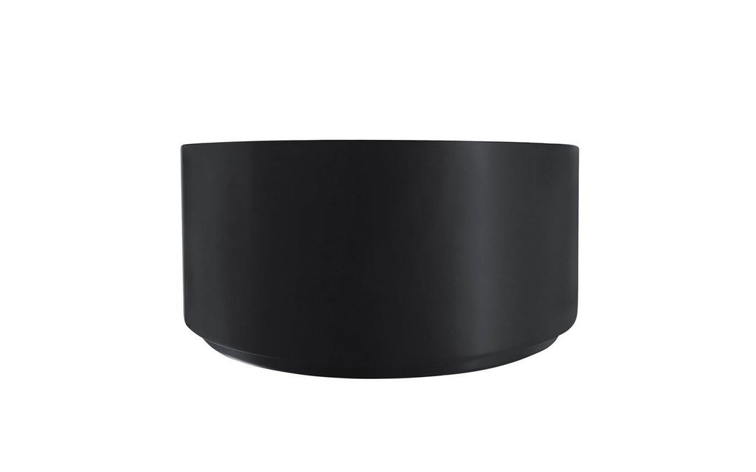 Solace-B Black Round Stone Vessel Sink