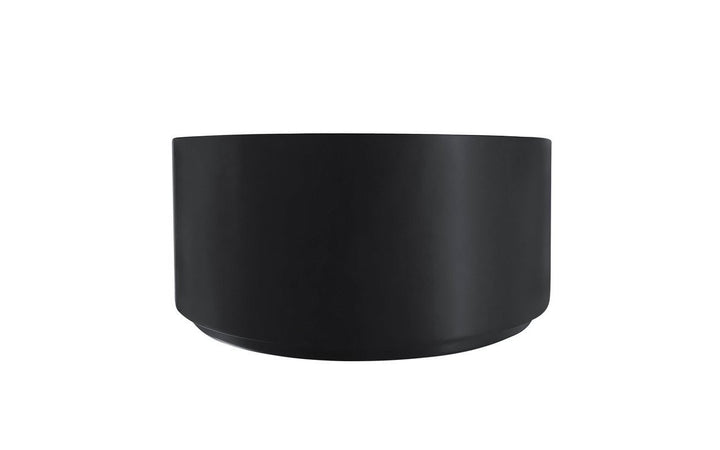 Solace-B Black Round Stone Vessel Sink