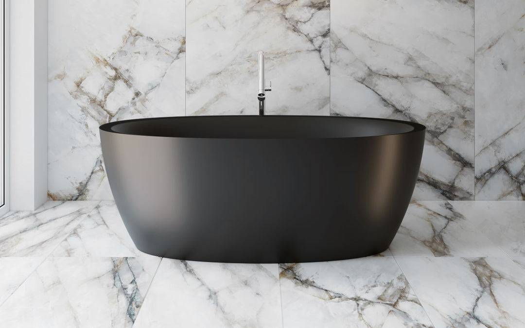 Sensuality-Blck Stone Bathtub