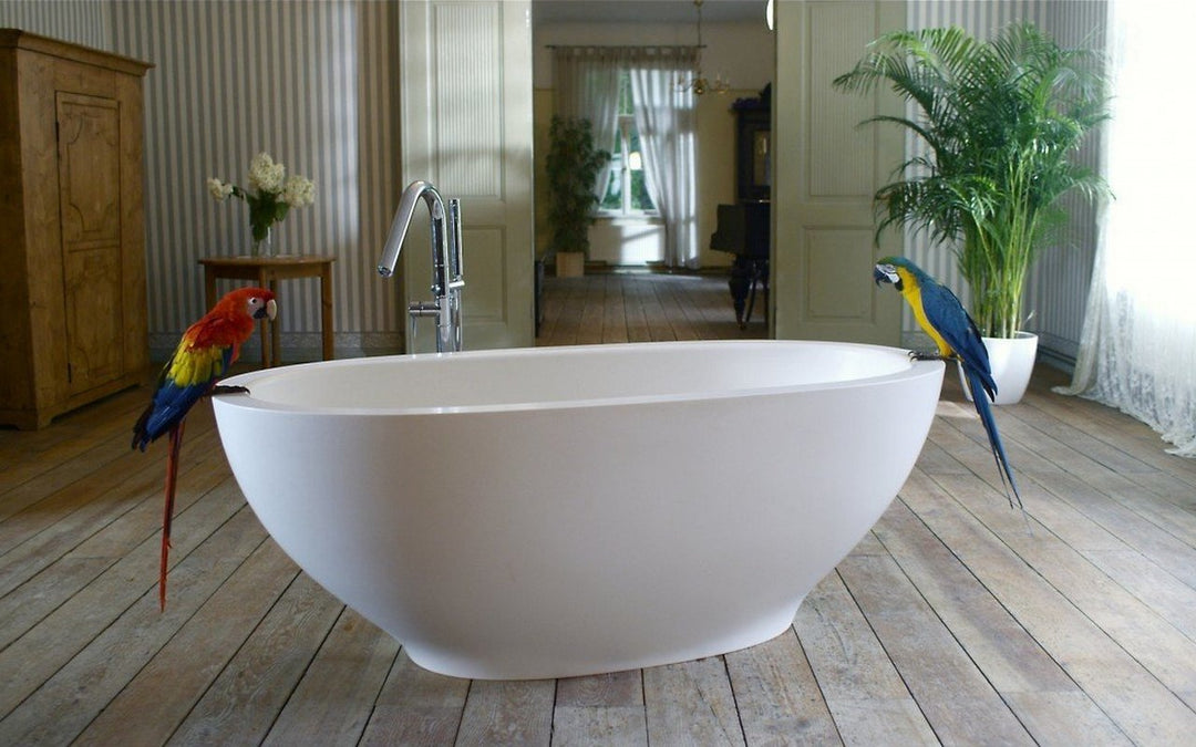 Karolina 2 Wht-Matte Stone Bathtub