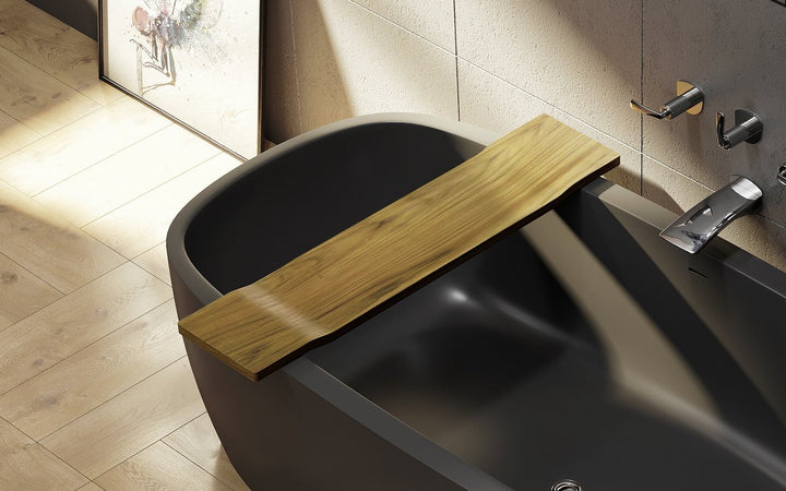 Tidal Waterproof Teak Bathtub Tray