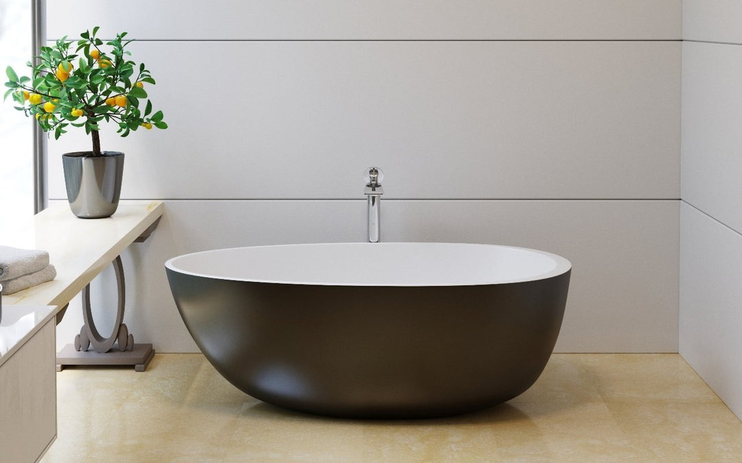 Spoon 2 Blck-Wht Stone Bathtub