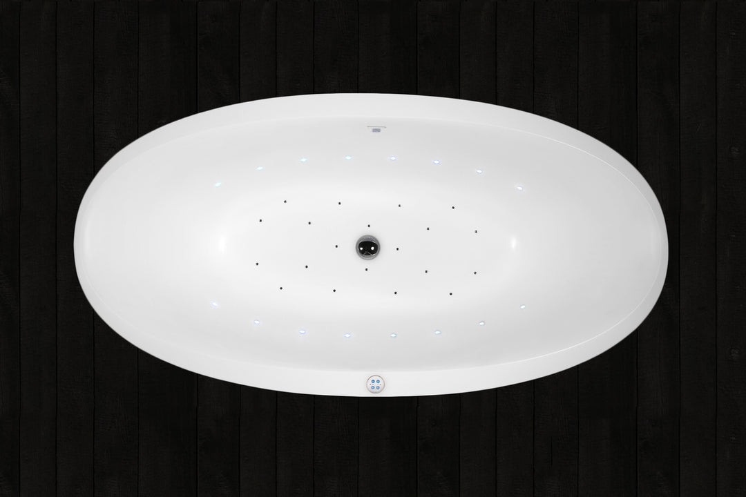 Sensuality-Mini-F-Blck-Wht Relax Stone Bathtub