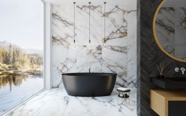 Sensuality-Blck Stone Bathtub