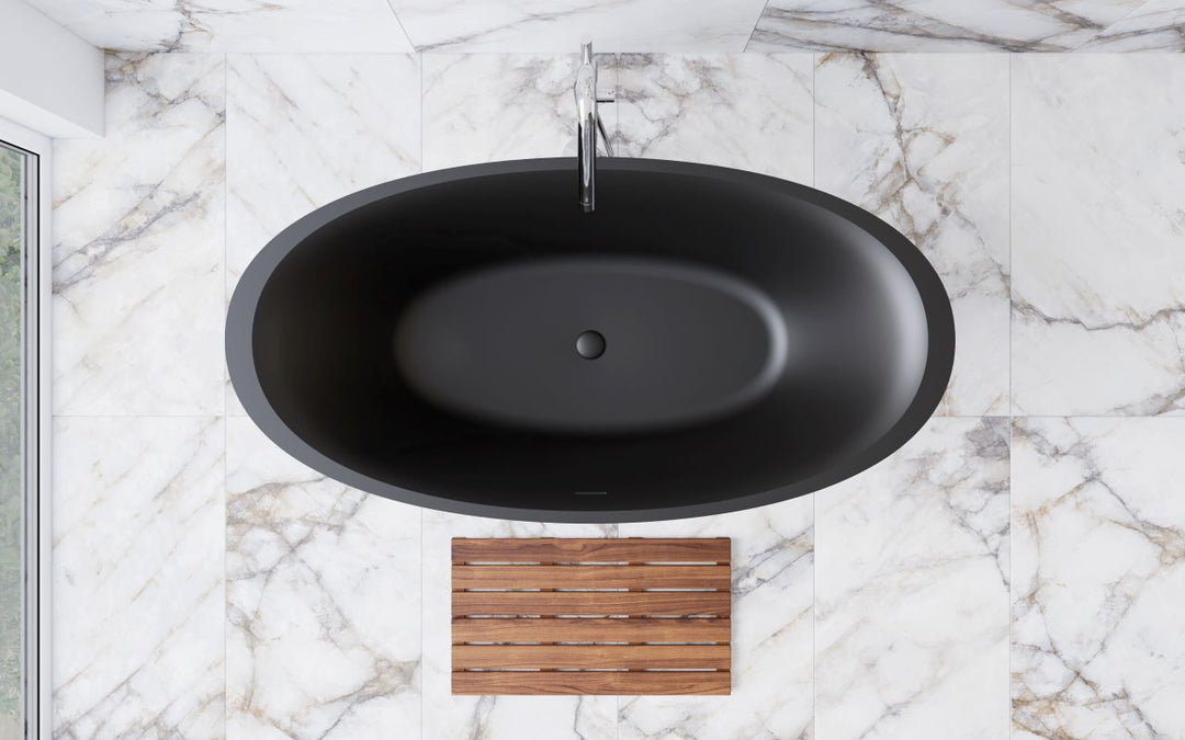 Sensuality-Blck Stone Bathtub