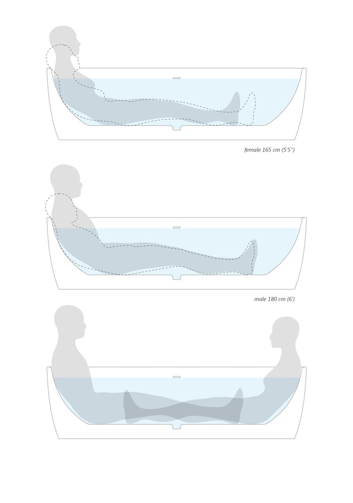 Aquatica Coletta Distant Blue-White Freestanding Bathtub