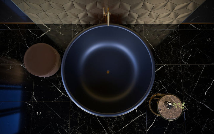 Aura Mini Victorian Gold-Black Stone Bathtub