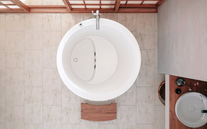 True Ofuro Mini-Wht Tranquility Freestanding Tub